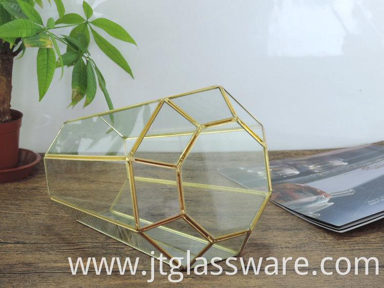 Home decoration Glass Geometric Terrarium 4